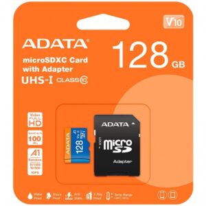 ADATA 128 GB Premier MicroSDXC Card With Adapter UHS-I ClassV10