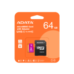 ADATA 64 GB Premier MicroSDXC Card With Adapter UHS-I ClassV10