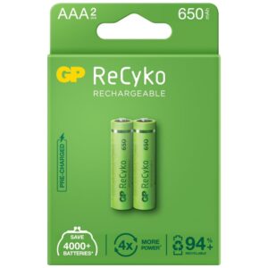 GP ReCyko Rechargeable 650 mAh AAA Battery