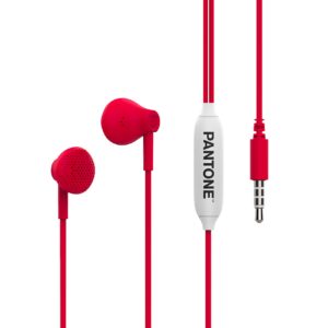 Pantone Wired Stereo Earphones With Microphone