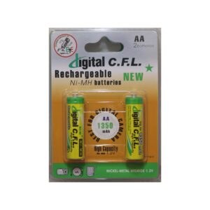 C.F.L. Rechargeable 1350 mAh AA Ni-MH Battery