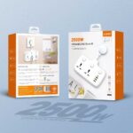 LDNIO SC2413 2*AC Outlets Portable Plug PD 20W USB Power Electrical Extension Socket