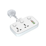 LDNIO SC2413 2*AC Outlets Portable Plug PD 20W USB Power Electrical Extension Socket