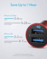 Anker A2727 PowerDrive 2 Alloy Ultra-Compact 24W Car Charger With 2 PowerIQ Ports