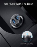 Anker A2727 PowerDrive 2 Alloy Ultra-Compact 24W Car Charger With 2 PowerIQ Ports