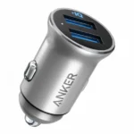 Anker A2727 PowerDrive 2 Alloy Ultra-Compact 24W Car Charger With 2 PowerIQ Ports