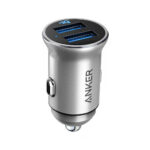 Anker A2727 PowerDrive 2 Alloy Ultra-Compact 24W Car Charger With 2 PowerIQ Ports