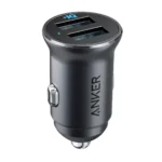 Anker A2727 PowerDrive 2 Alloy Ultra-Compact 24W Car Charger With 2 PowerIQ Ports