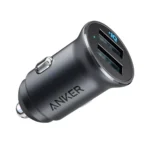 Anker A2727 PowerDrive 2 Alloy Ultra-Compact 24W Car Charger With 2 PowerIQ Ports