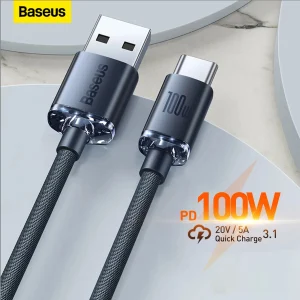 Baseus 100W Crystal Shine Series Type-C To Type-C Fast Charging Data Cable