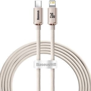 Baseus 20W Crystal Shine Series Type-C To iP Fast Charging Data Cable