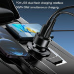 Yesido Y55 Super Fast USB-C 30W Compatible PD & PPS USB-A QC3.0 30W Car Charger