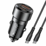 Yesido Y55 Super Fast USB-C 30W Compatible PD & PPS USB-A QC3.0 30W Car Charger