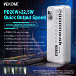 WEKOME WP-24 10000mAh 22.5W Power Bank Digital Display