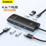 Baseus BS-OH013 4-Port USB-A To USB 3.0 Hub Adapter