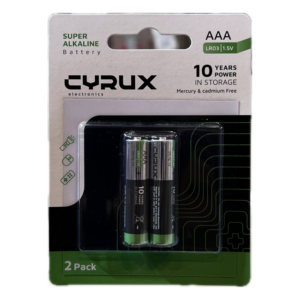 Cyrux AAA/LR03/AM4 Super Alkaline Battery