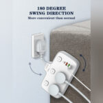 LDNIO SC2413 2*AC Outlets Portable Plug PD 20W USB Power Electrical Extension Socket