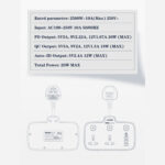 LDNIO SC2413 2*AC Outlets Portable Plug PD 20W USB Power Electrical Extension Socket