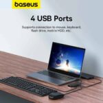 Baseus BS-OH080 UltraJoy Series 4-Port Hub Lite Adapter