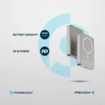 Powerology PP034 10000mAh 20W Magsafe Aluminum Power Bank