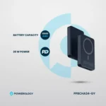 Powerology PP034 10000mAh 20W Magsafe Aluminum Power Bank
