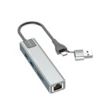 Earldom HUB24 USB-A&C Network Cable Adapter