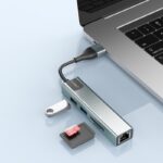 Earldom HUB24 USB-A&C Network Cable Adapter